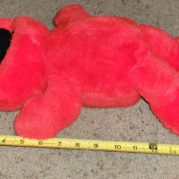 VINTAGE 1995 TYCO Sesame Street Tickle Me Elmo Original Plush - Picture 8 of 10